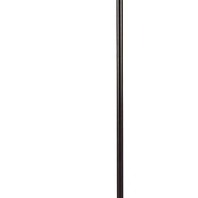 150 Watt Metal Floor Lamp with Swing Arm and Fabric Conical Shade, Black