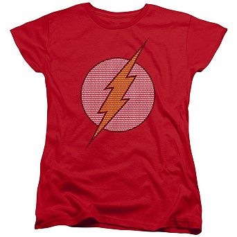 Dc Comics Flash Flash Little Logos Short Sleeve Womens T-shirt