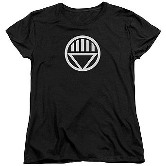 Green Lantern Black Lantern Logo Short Sleeve Womens T-shirt