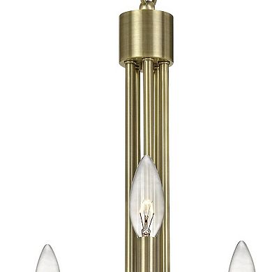 Metal Chandelier with 5 Candelabra Holders, Gold