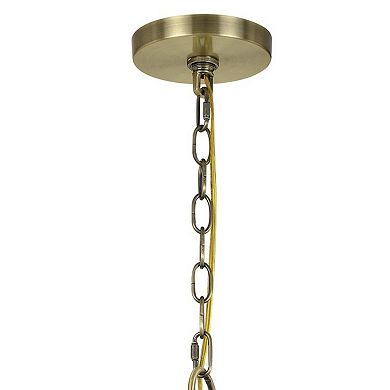 Metal Chandelier with 5 Candelabra Holders, Gold