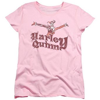 Dc Comics Harley Hop Vintage Short Sleeve Womens T-shirt