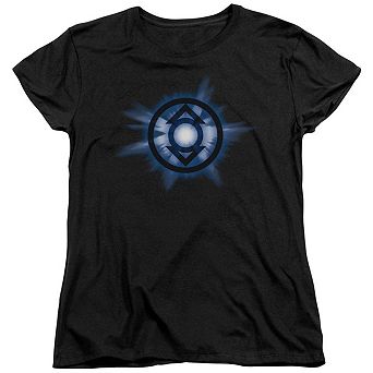 Green Lantern Indigo Glow Short Sleeve Womens T-shirt