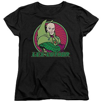 Dc Comics Lex Luthor Short Sleeve Womens T-shirt