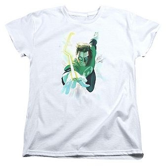 Green Lantern Clouds Short Sleeve Womens T-shirt