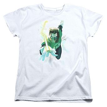 Green Lantern Clouds Short Sleeve Womens T-shirt