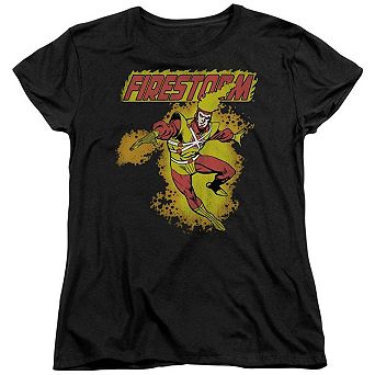 Dc Comics Firestorm Short Sleeve Womens T-shirt