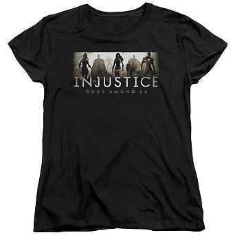 Injustice Gods Among Us Logo Short Sleeve Womens T-shirt