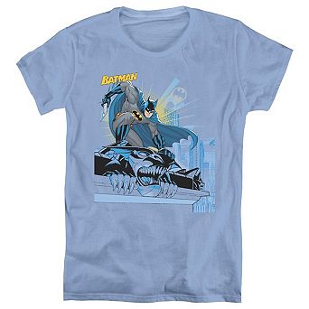 Batman Two Gotham Gargoyles Short Sleeve Womens T-shirt