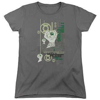 Green Lantern Core Strength Short Sleeve Womens T-shirt