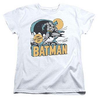 Dc Comics Night Off Short Sleeve Womens T-shirt