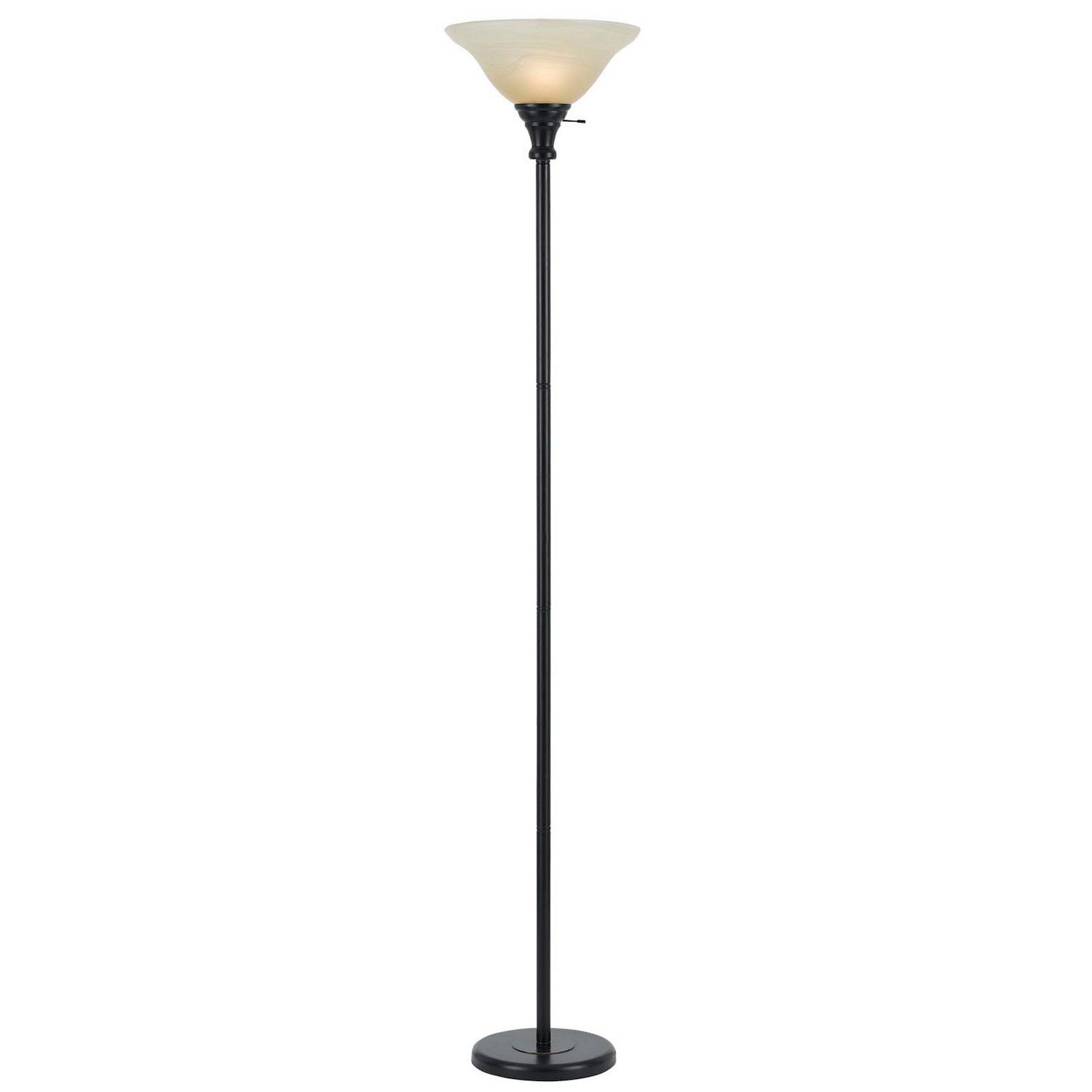 30 Inch 3 Way Table Lamp, Beige Mica Shade, Rubberwood And Black Metal Body