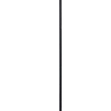 Metal Round 3 Way Torchiere Lamp with Frosted Shade, Dark Bronze and Gold
