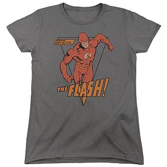 Dc Comics Flash Whirlwind Short Sleeve Womens T-shirt