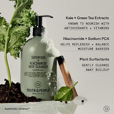 Superfood + Niacinamide Body Cleanser with Antioxidants & Hyaluronic Acid