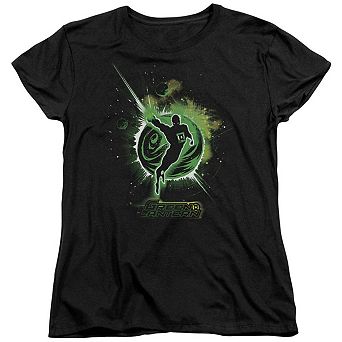 Green Lantern Shadow Lantern Short Sleeve Womens T-shirt