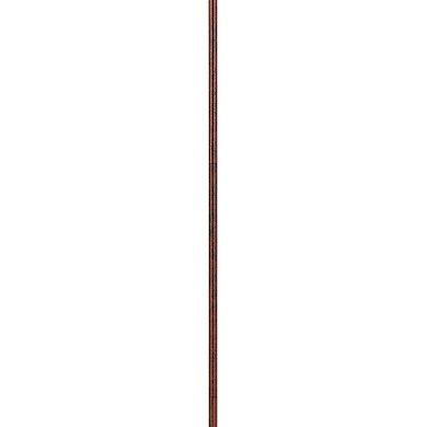 Cyan 65 Inch Modern Adjustable Arc Floor Lamp, Amber Mica Shade, Rust Metal