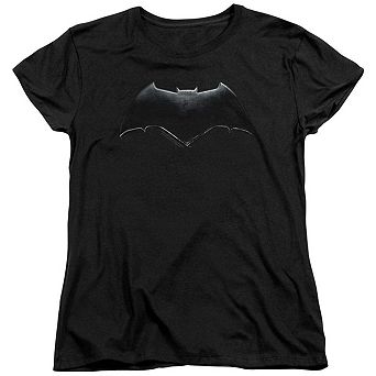 Justice League Movie Batman Logo Short Sleeve Womens T-shirt