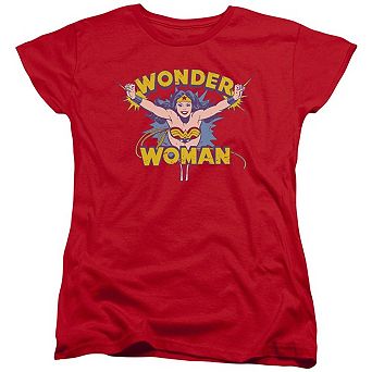 Dc Comics Flying Through Short Sleeve Womens T-shirt