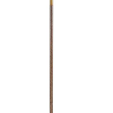 3 Way Torchiere Floor Lamp with Frosted Glass shade and Stable Base, Bronze