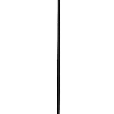 70 Inch Metal 3 Way Torchiere Floor Lamp, Frosted Glass, Black and White