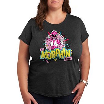 Plus Power Rangers Morphin Time Pink Graphic Tee