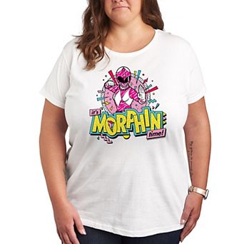 Plus Power Rangers Morphin Time Pink Graphic Tee