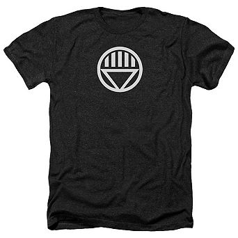 Green Lantern Black Lantern Logo Adult Heather T-shirt