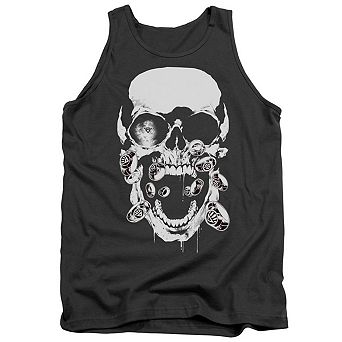 Green Lantern Black Lantern Skull Adult Tank Top