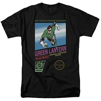 Green Lantern Box Art Short Sleeve Adult T-shirt