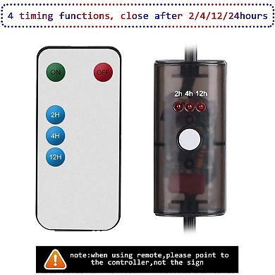 Business Open Sign with Remote Electric Display Sign