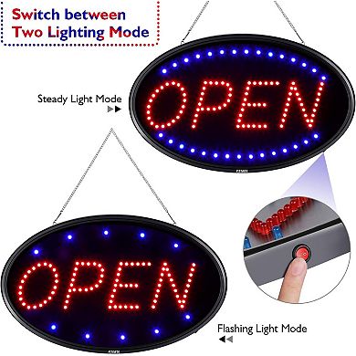 Business Open Sign with Remote Electric Display Sign