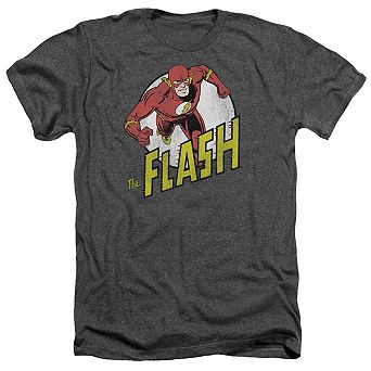Dc Comics Flash Run Flash Run Adult Heather T-shirt