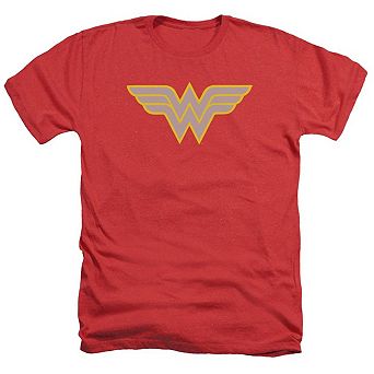 Dc Comics Wonder Woman Logo Adult Heather T-shirt