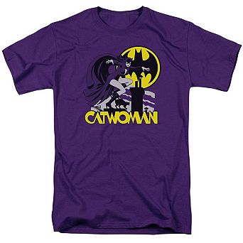 Dc Comics Rooftop Cat Short Sleeve Adult T-shirt