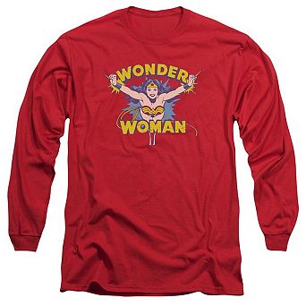 Dc Comics Flying Through Long Sleeve Adult T-shirt