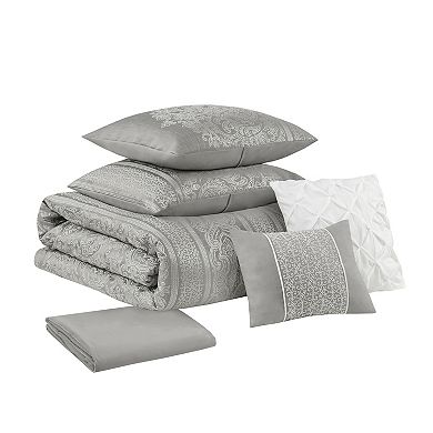 Madison Park Debra 6-Piece Comforter Set with Coordinating Pillows