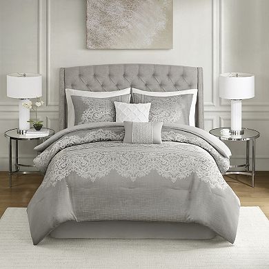 Madison Park Debra 6-Piece Comforter Set with Coordinating Pillows