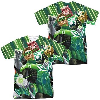 Green Lantern High Beams Short Sleeve Adult Poly Crew T-shirt