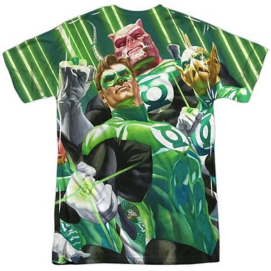 Green Lantern High Beams Short Sleeve Adult Poly Crew T-shirt