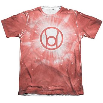 Green Lantern Red Energy Adult 65/35 Poly/cotton Short Sleeve T-shirt