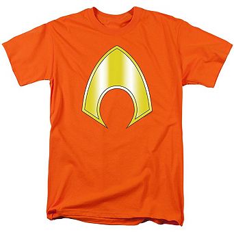 Justice League Of America Aquaman Logo Short Sleeve Adult T-shirt