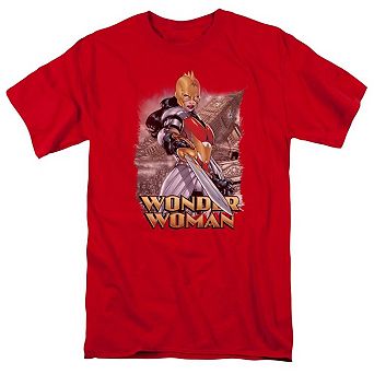 Justice League of America Wonder Woman Short Sleeve Adult T-Shirt