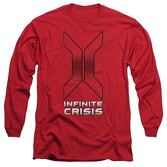 Infinite Crisis Title Long Sleeve Adult T-shirt