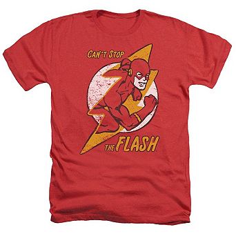 Dc Comics Flash Flash Bolt Adult Heather T-shirt