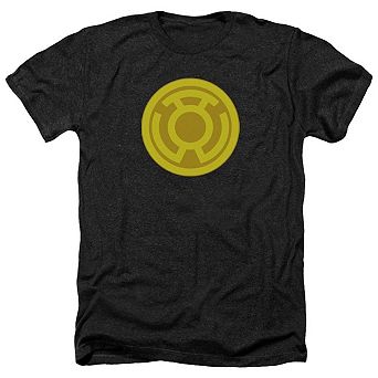 Green Lantern Yellow Symbol Adult Heather T-shirt