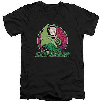 Dc Comics Lex Luthor Short Sleeve Adult V Neck T-shirt