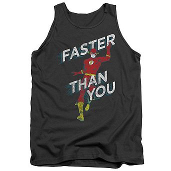 Dc Comics Flash Faster Than You Adult Tank Top