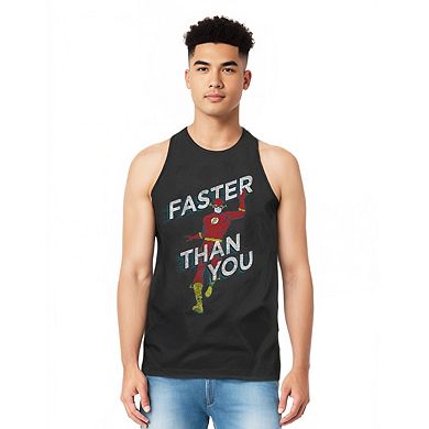 Dc Comics Flash Faster Than You Adult Tank Top
