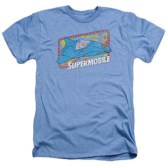 Dc Comics Supermobile Adult Heather T-shirt